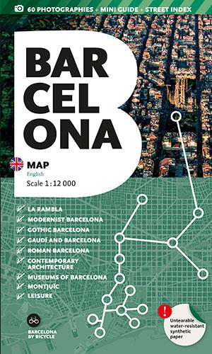 Mapa Barcelona, anglès | 9788484785644