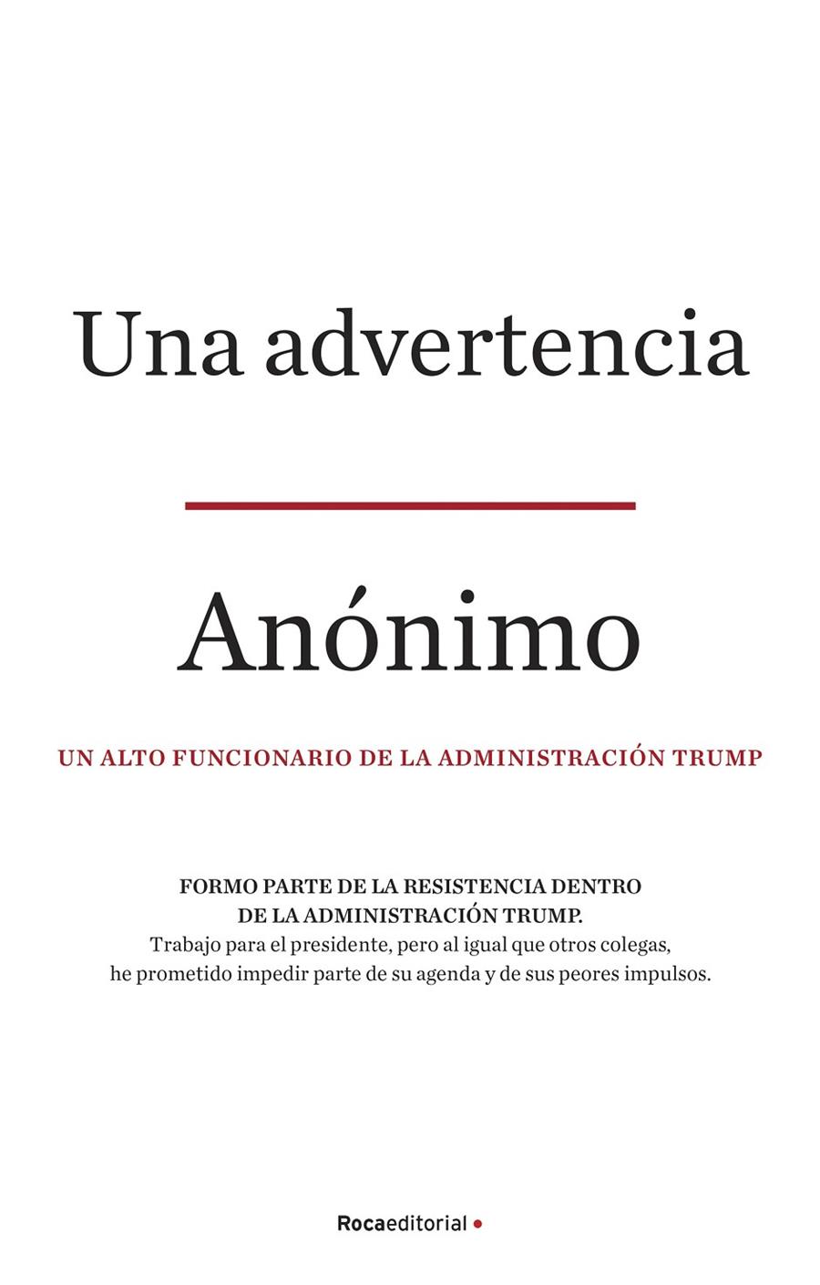 Una advertencia | 9788418249129 | (Anonymous), Anónimo