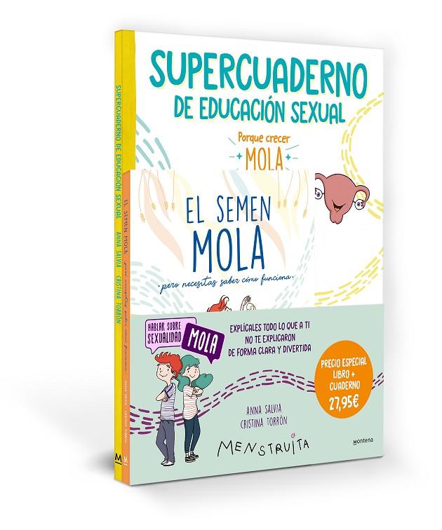 Pack Aprende con Menstruita (El semen mola + Supercuaderno de educación sexual) | 9788419975058 | Salvia, Anna/Torrón, Cristina