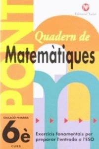 Pont 6 matemàtiques EP CS | 9788478872015 | Nadal Colomé, José / Martí Fuster, Rosa Maria