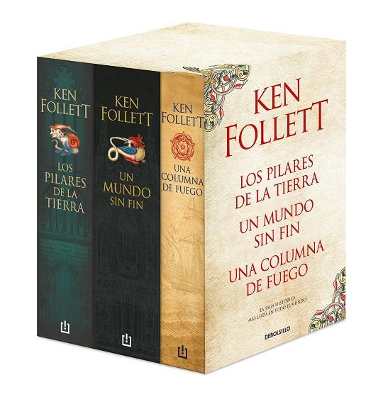 Pack : Los Pilares de la tierra ; Un mundo sin fin ; Una columna de fuego | 9788466353823 | Follett, Ken