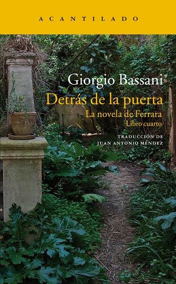 Detrás de la puerta | 9788417346386 | Bassani, Giorgio