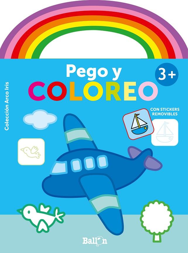 Arco Iris - Pego y Coloreo +3. Avión | 9789403214467 | Ballon