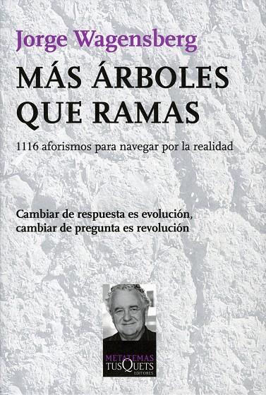 Más árboles que ramas | 9788483834060 | Jorge Wagensberg