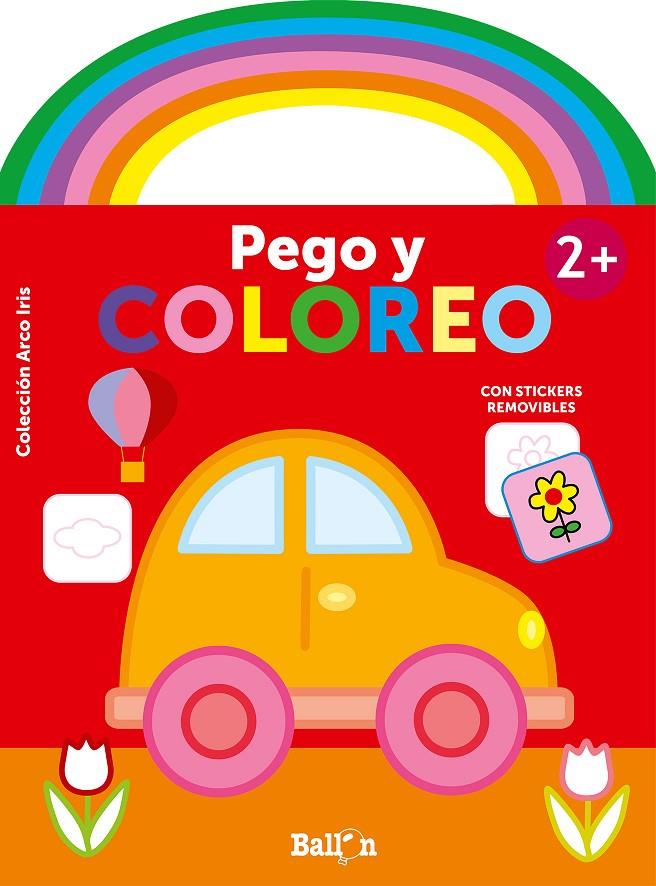 Arco Iris - Pego y coloreo+2. Coche | 9789403214481 | Ballon