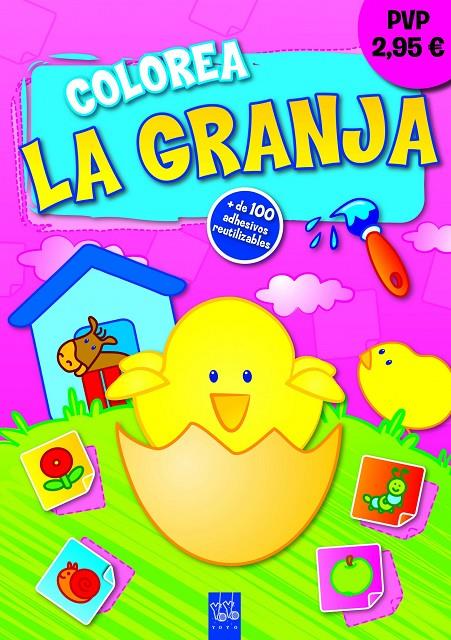 Colorea la granja. Pollito | 9788408036616 | Yoyo