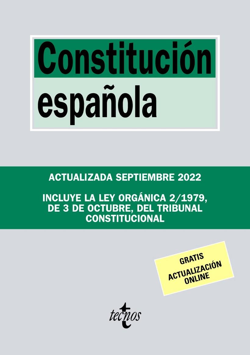 Constitución Española | 9788430985661 | Editorial Tecnos