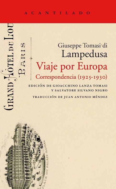 Viaje por Europa. Correspondencia (1925-1930) | 9788416748655 | Giuseppe Tomasi di Lampedusa