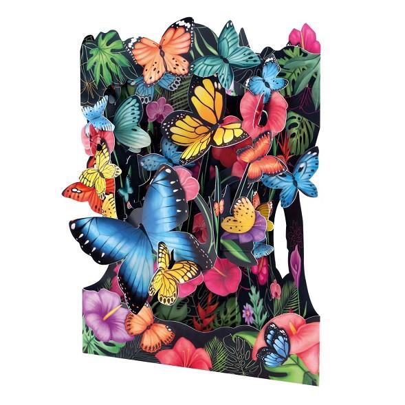 Postal Swing Cards 3D pop-up Papallones tropicals | 5018997132227