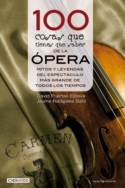 100 cosas que tienes que saber de la ópera | 9788416012633 | David Puertas Esteve - Jaume Radigales i Babi