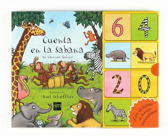 Cuenta en la sabana. Un libro con dominó | 9788467538663 | Axel Scheffler