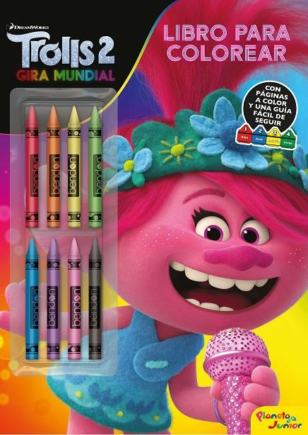 Trolls 2. Libro para colorear con ceras | 9788408218241 | Dreamworks