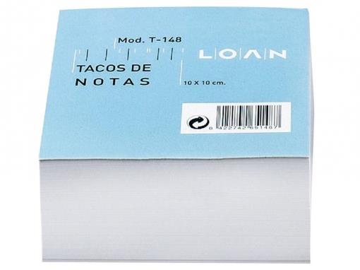 Tac notes 500f 10x10cm blanc | 8422742651487