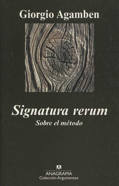 Signatura rerum. Sobre el método | 9788433963055 | Giorgio Agamben