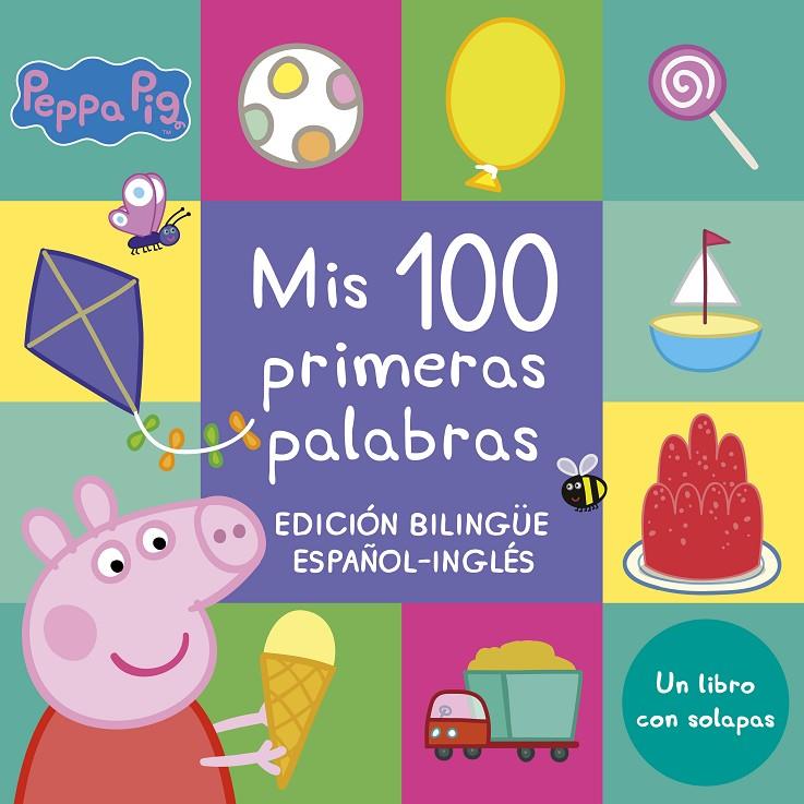 Mis 100 primeras palabras (Edición bilingüe) (Peppa Pig. Pequeñas manitas) | 9788448858575 | Hasbro,/Eone,