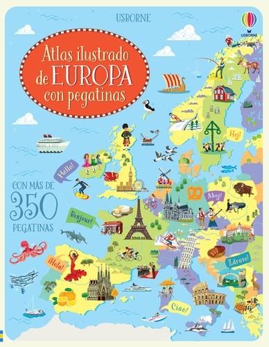 Atlas ilustrado de Europa con pegatinas | 9781474933124 | Melmoth, Jonathan