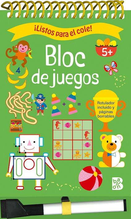 Listos para el cole Bloc de juegos +5 | 9789403233178 | Ballon