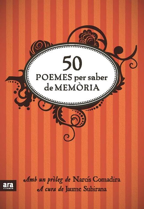50 poemes per saber de memòria | 9788492907861 | Narcís Comadira - Jaume Subirana