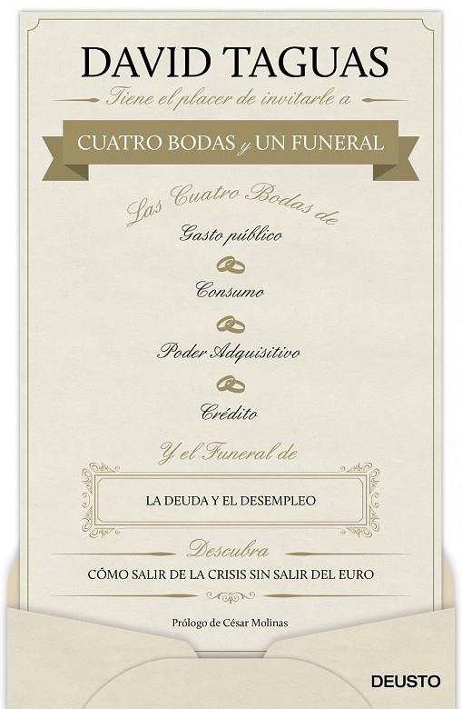 Cuatro bodas y un funeral | 9788423418237 | David Taguas