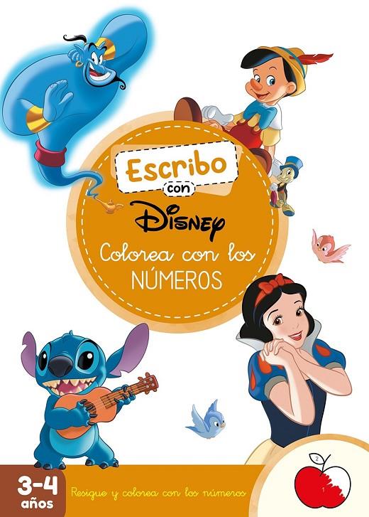 Aprendo con Disney. Colorea con los números (Disney. Primeros aprendizajes) | 9788419487230 | Disney