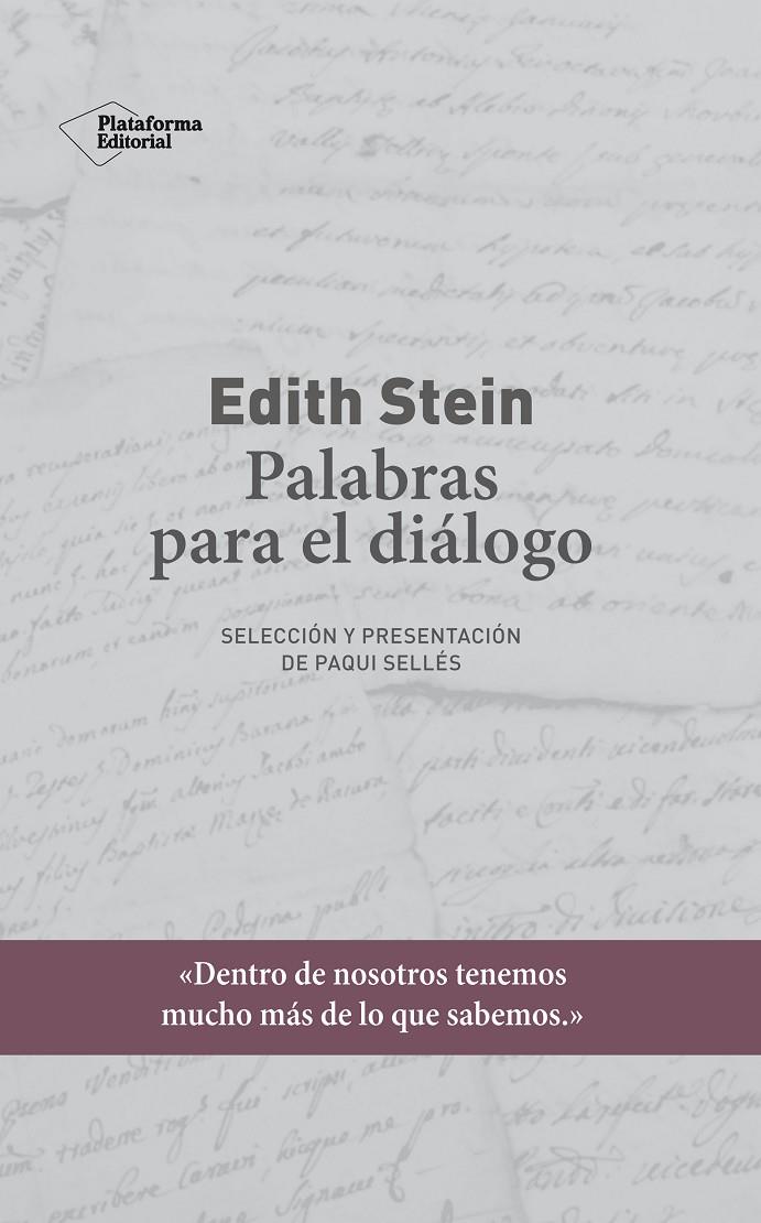 Edith Stein. Palabras para el diálogo | 9788417622435 | Stein, Edith