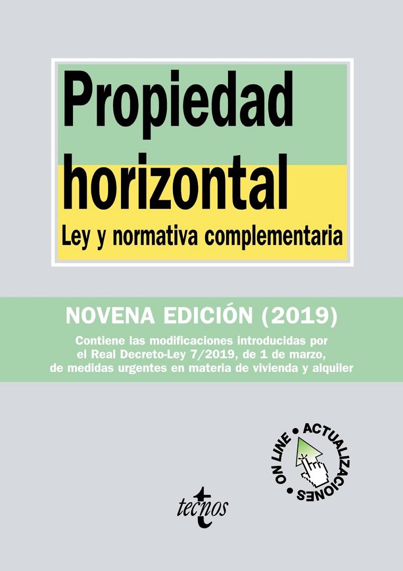 Propiedad horizontal | 9788430976881 | Editorial Tecnos