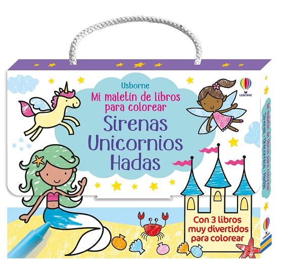 Mi maletín de libros para colorear 1 - Sirenas, Unicornios, Hadas | 9781836062745 | Nolan, Kate