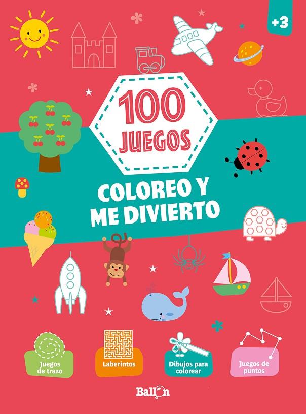 100 juegos - Coloreo y me divierto +3 | 9789403213019 | BALLON