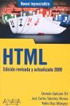 HTML. Ed. revisada y actualizada 2009 | 9788441525030 | Germán Galeano - José Carlos Sánchez - Pablo Díaz