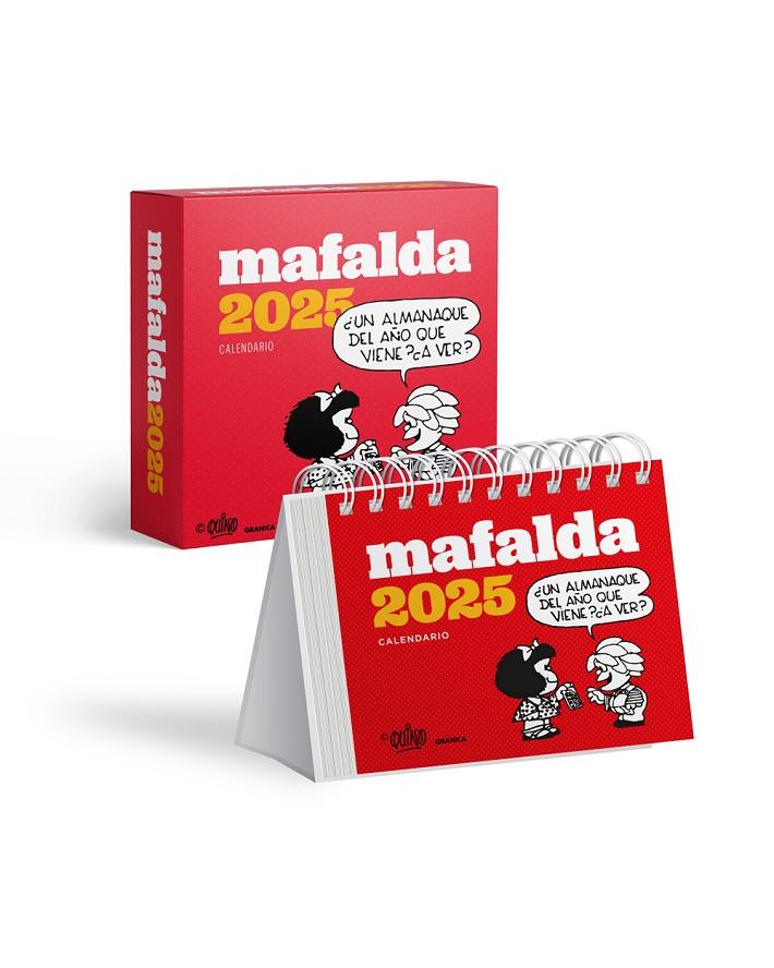 Mafalda 2025, Calendario Escritorio Rojo | 9786316544599 | Quino