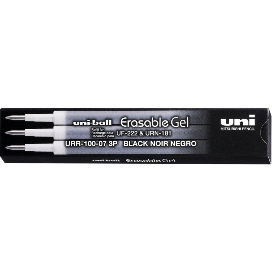 Recanvi roller gel erasable ball negre 0,7 3u | 4902778260753