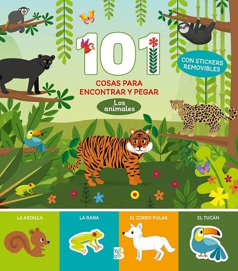 101 Cosas para encontrar y vpegar - Los animales | 9789403229713 | Ballon