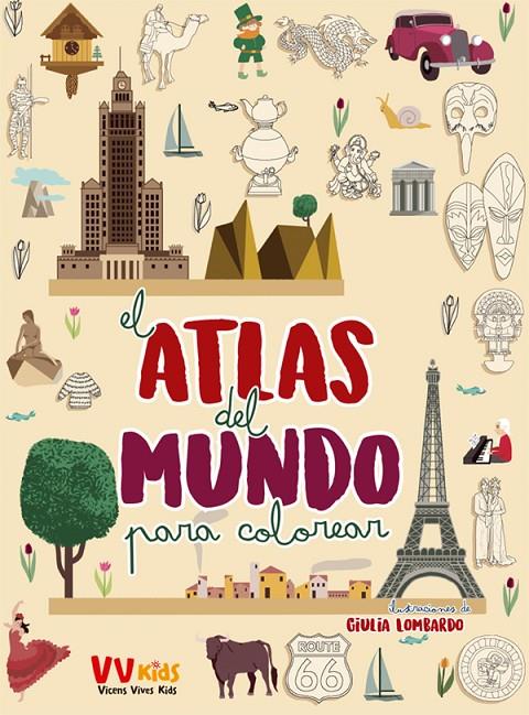 Atlas del mundo para colorear | 9788468243702 | Giulia Lombardo