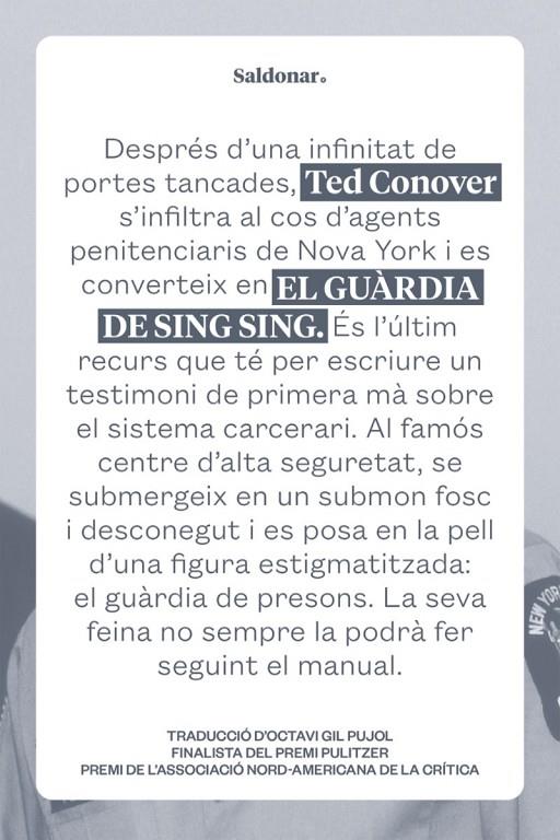 El guàrdia de Sing Sing | 9788419571410 | Conover, Ted