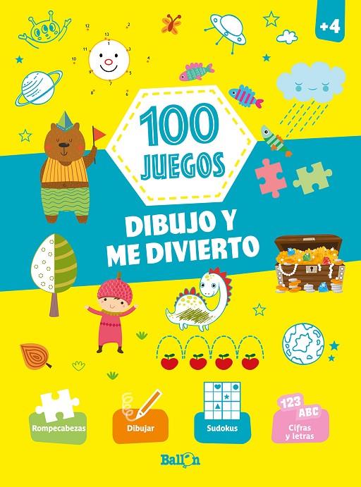 100 JUEGOS - Dibujo y me divierto +4 | 9789403212999 | BALLON