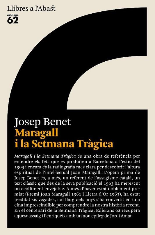 Maragall i la Setmana Tràgica | 9788429763089 | Josep Benet