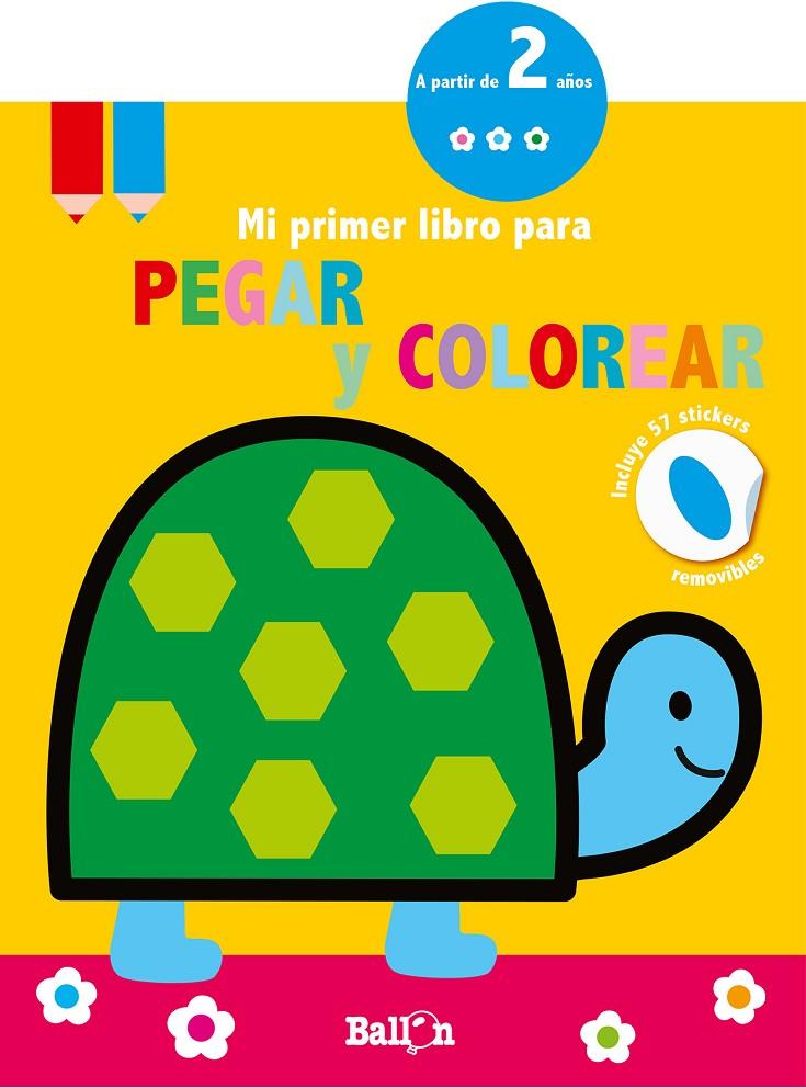 Tortuga - Mi primer libro para pegar y colorear | 9789403210674 | Ballon