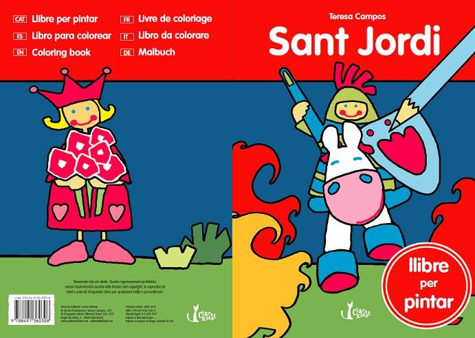 Sant Jordi. Llibre per pintar | 9788491360308 | Teresa Campos