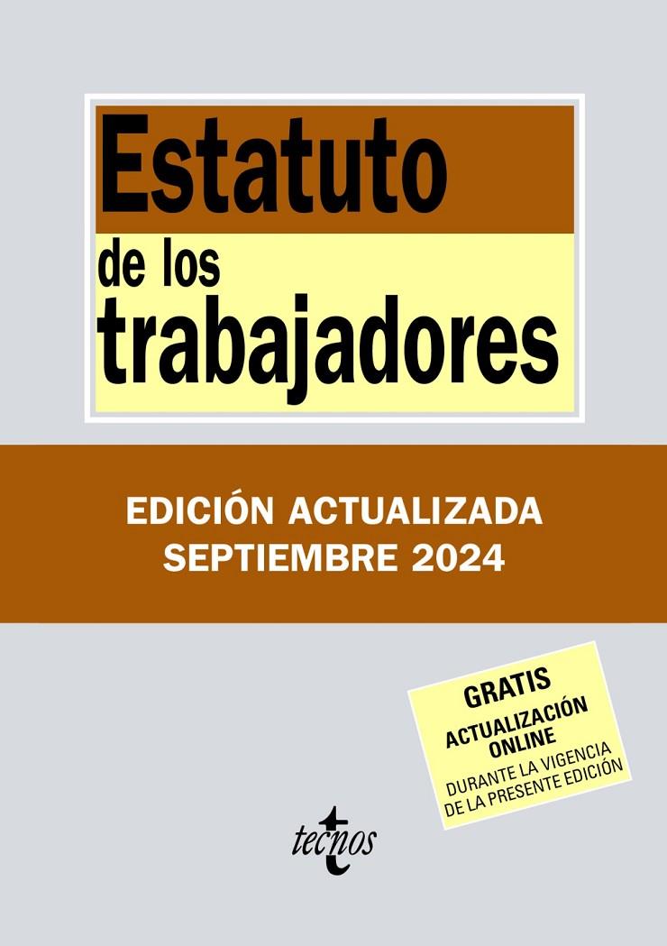 Estatuto de los Trabajadores | 9788430990924 | Editorial Tecnos