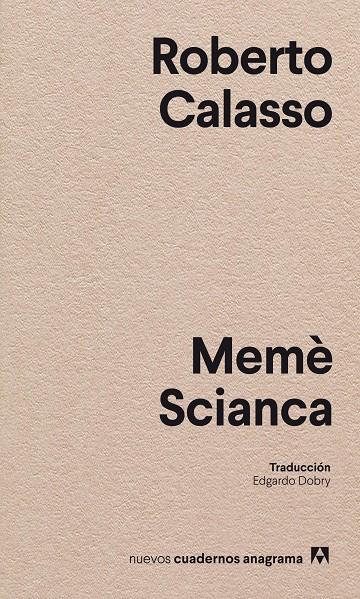 Memè Scianca | 9788433918222 | Calasso, Roberto