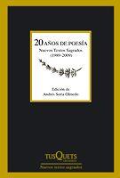 20 años de poesía. Nuevos textos sagrados (1989- | 9788483831328 | Andrés Soria Olmedo