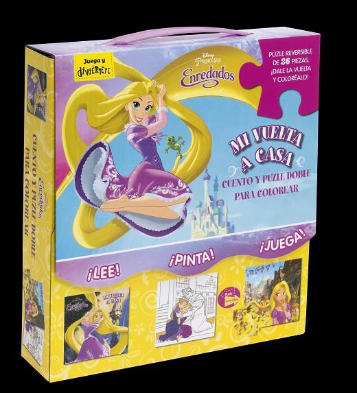 Maletín cuento y puzzle doble para colorear | 9788499518473 | Disney