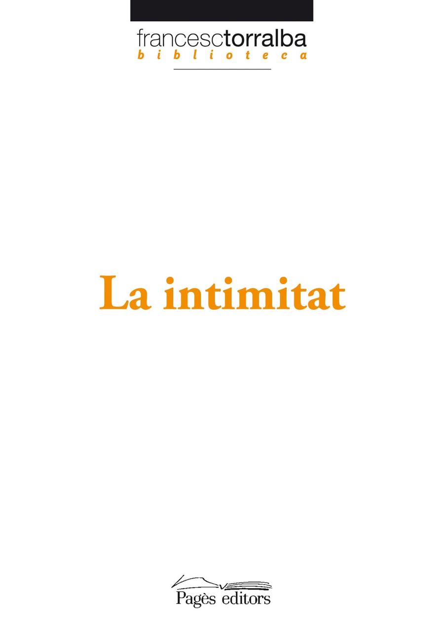 La intimitat | 9788497797245 | Francesc Torralba