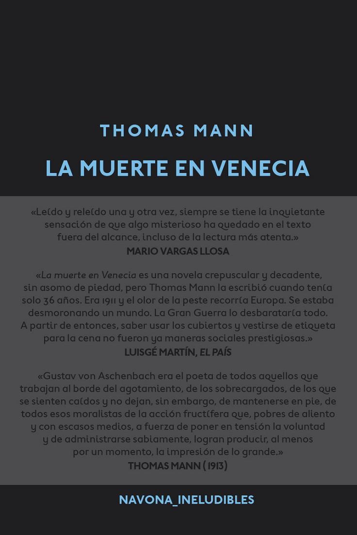 La muerte en Venecia | 9788416259281 | Thomas Mann