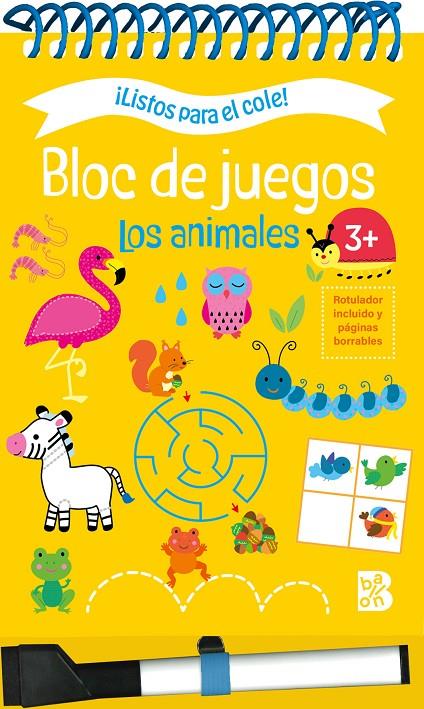 Listos para el cole Bloc de juegos Los aniimales +3 | 9789403233147 | Ballon