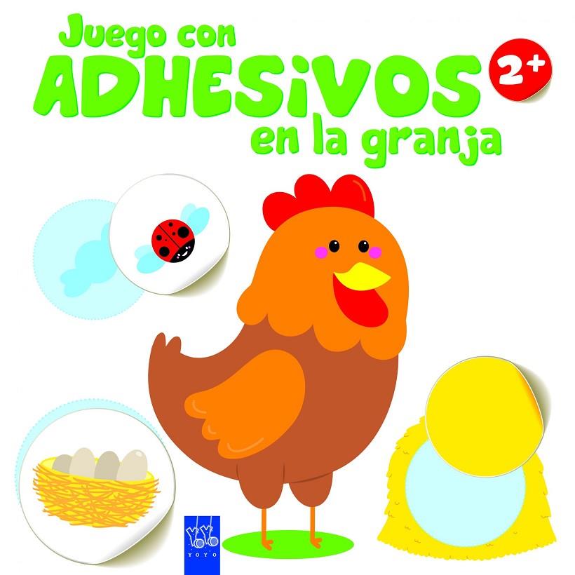 Juego con adhesivos en la granja. Gallina | 9788408148708 | YOYO