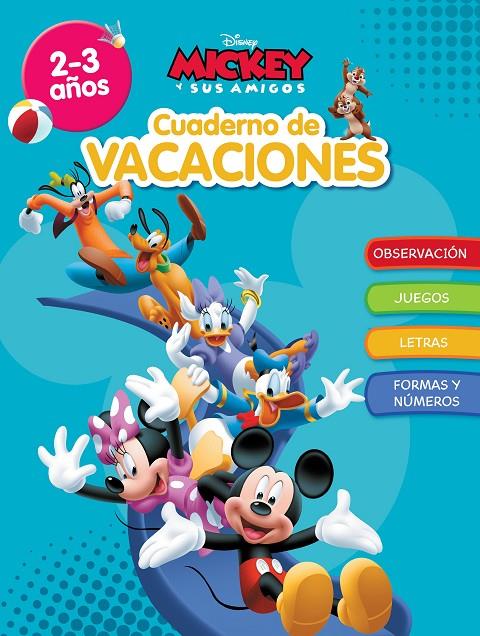 Mickey. Cuaderno de vacaciones (2-3 años) (Disney. Cuaderno de vacaciones) | 9788418039898 | Disney