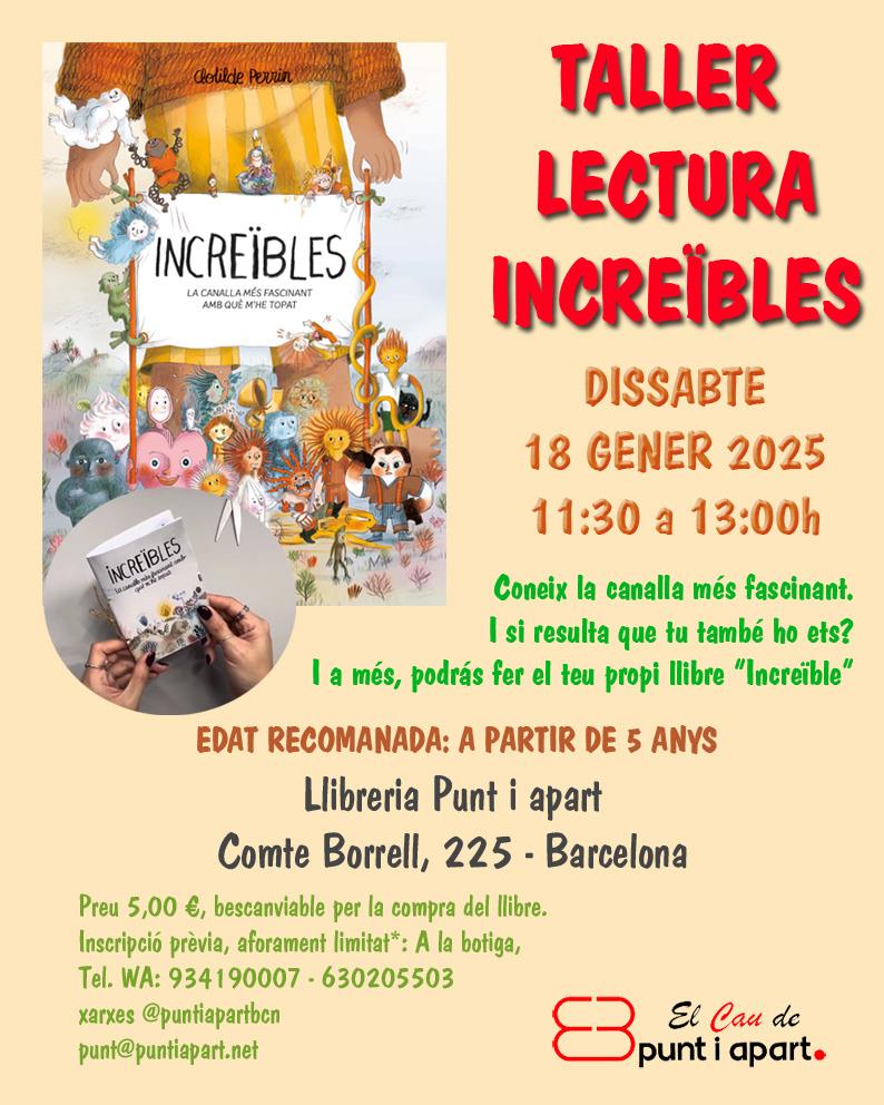 Taller Lectura "Increïbles" - 