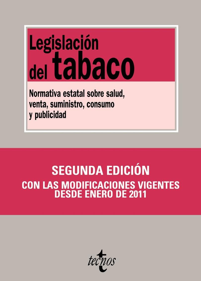 Legislación del tabaco | 9788430952267 | Editorial Tecnos