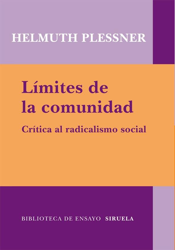 Límites de la comunidad | 9788498414097 | Helmuth Plessner